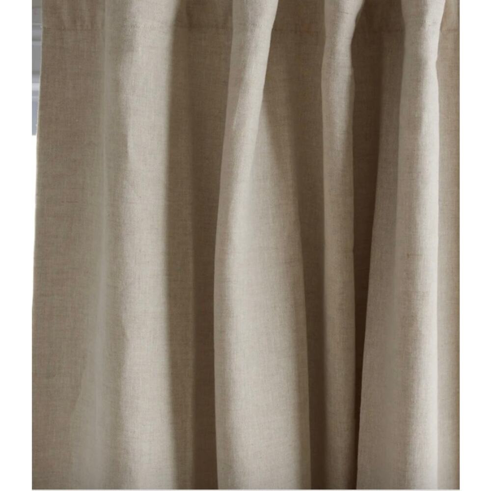 Quince Cotton Slub Room Darkening Curtain 48X96 Natural NWOT #C2 - Picture 3 of 3
